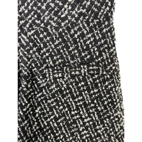 Alex + Alex Black and White Wool Blend Sleeveless Skater A-line Dress (M) - Picture 4 of 14
